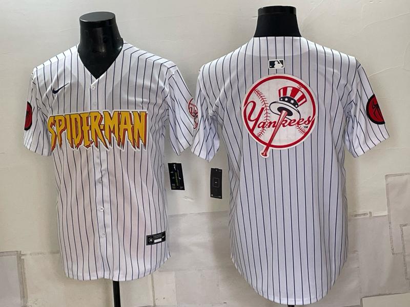 Men 2026 New York Yankees blank white Nike MLB Jersey 0907004->new york yankees->MLB Jersey
